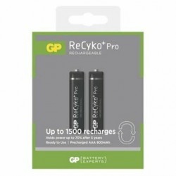 GP 2 x R03/AAA GP ReCyko + Pro Professional 800mAh rechargeable Batteries