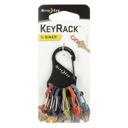 KRK-03-01 Nite Ize KeyRack™ S-Biner® - Black/Assorted