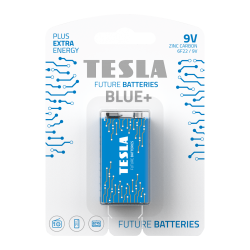 1099137098 Tesla 9V BLUE+   Zinc carbon , 6F22, BLISTER/1ks