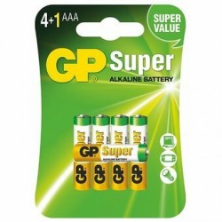 GP 5 x GP Super Alkaline LR03/AAA Alkaline Battery