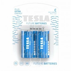 1099137203 Tesla BLUE Zinc Carbon baterie C (R14, malý monočlánek, blister) 2 ks